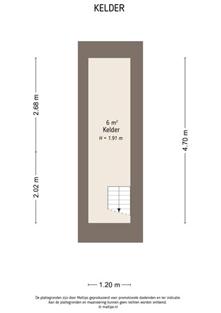 Floorplan - Achterstraat 43, 4147 AA Asperen